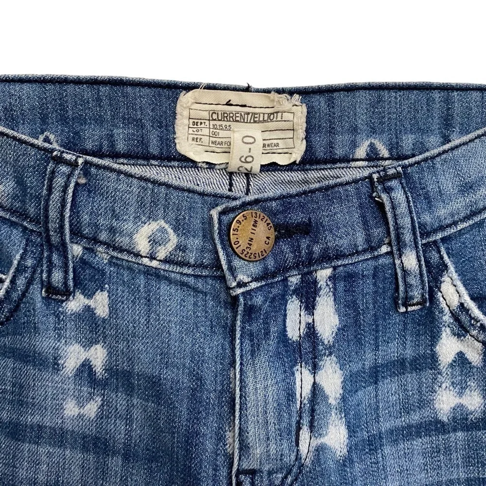 Current/Elliot The Stiletto Kyoto Print Blue Jeans Skinny Size 26